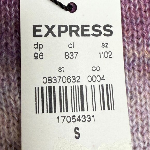 NWT Women's EXPRESS Ombre Space Dye Oversized Tunic Sweater | Size S - Picture 7 of 9
